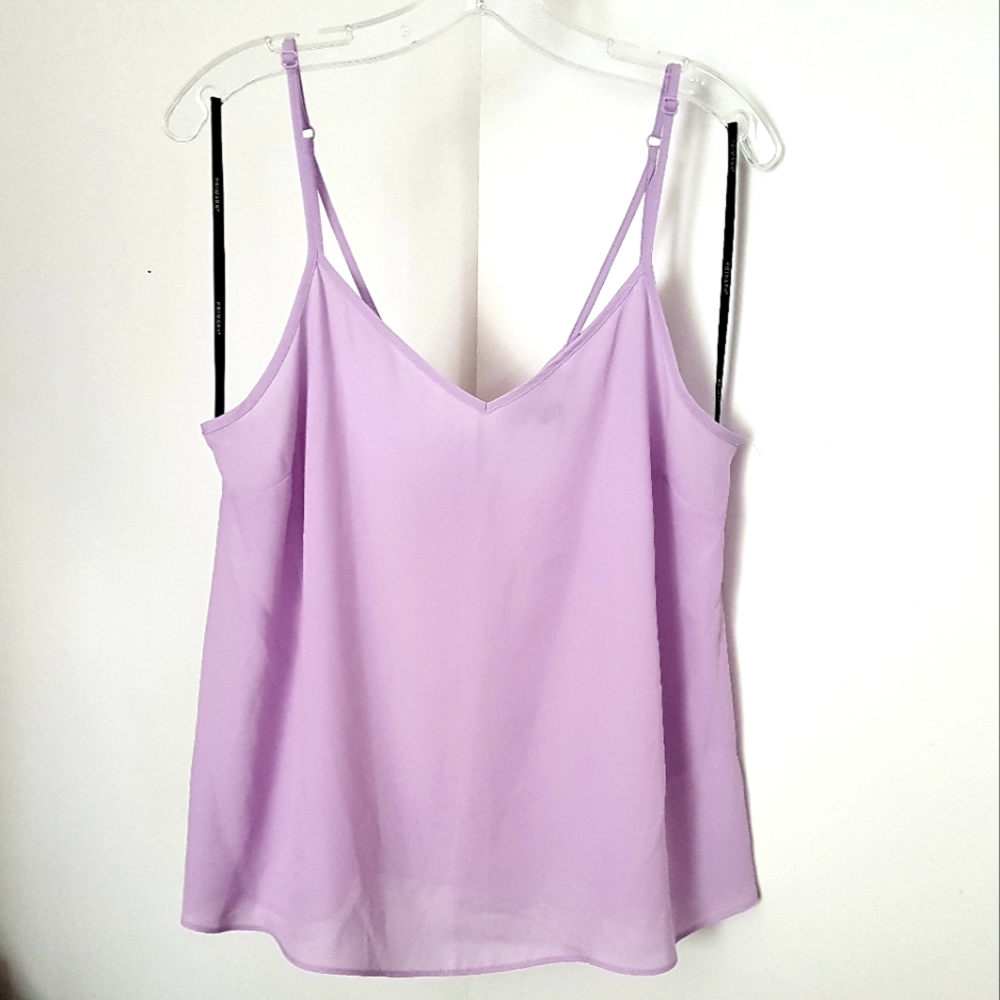 Lilac pink flowy tank top
